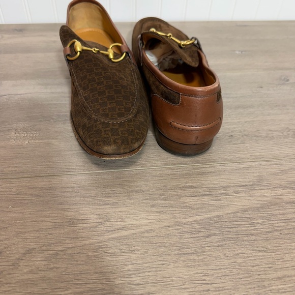 Used men’s Gucci Jordaan suede loafers size 10 no box